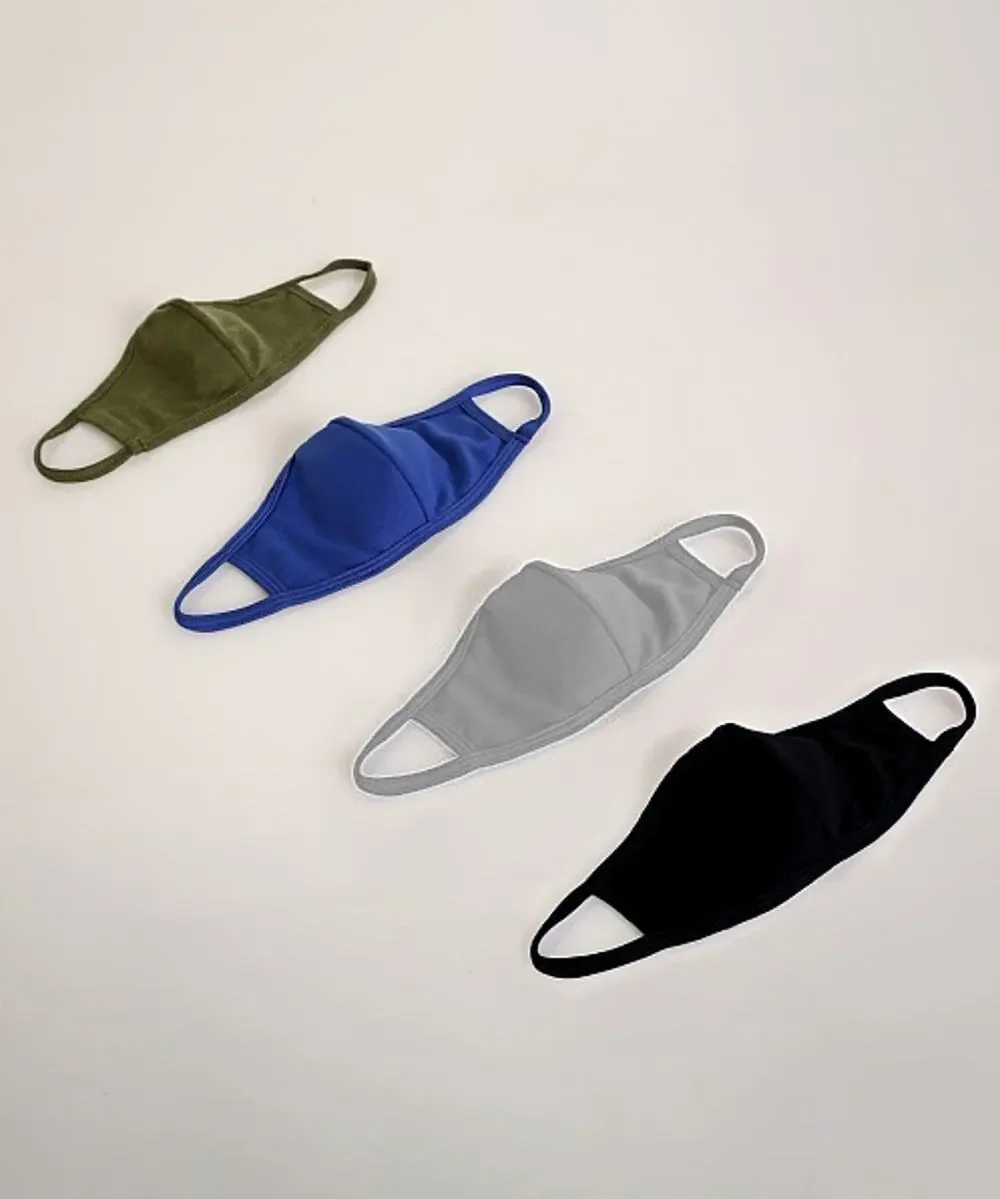 NEW Los Angeles Sporting Club 6PC Stretch Cotton Face Mask Blue Grey Black Green